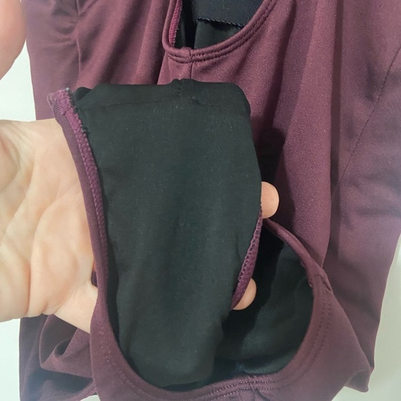 Baleaf burgundy full coverage one piece swimsuit - Picture 4 of 8